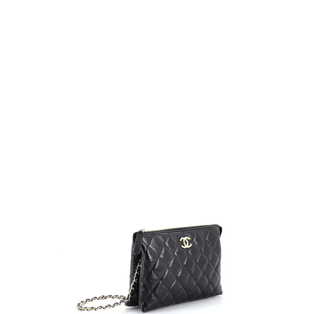 Chanel Chain Wristlet Clutch Shiny #205331C41B - Picture 2 of 6